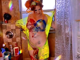 Washes Off Paint And Wanks